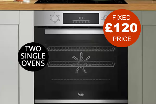 two single ovens cleaned for £120